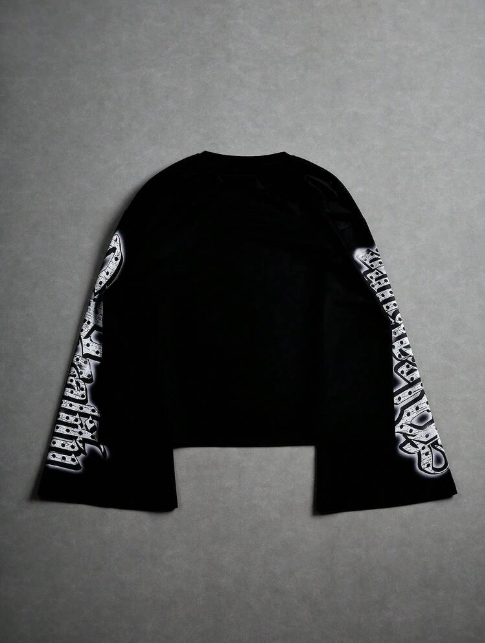 Angel Bubble Gum Graphic Tee - Cropped Digital Print T-Shirt